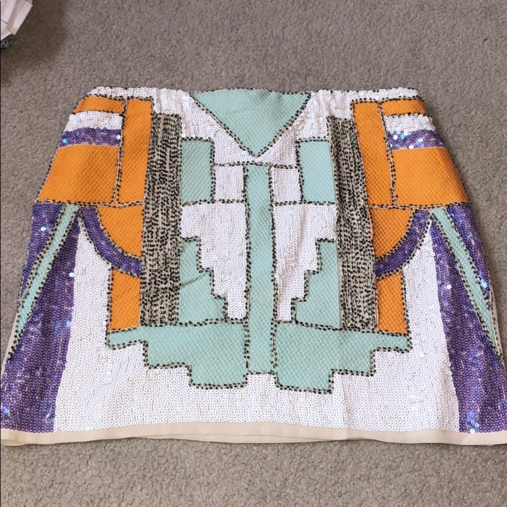 Sequin miniskirt